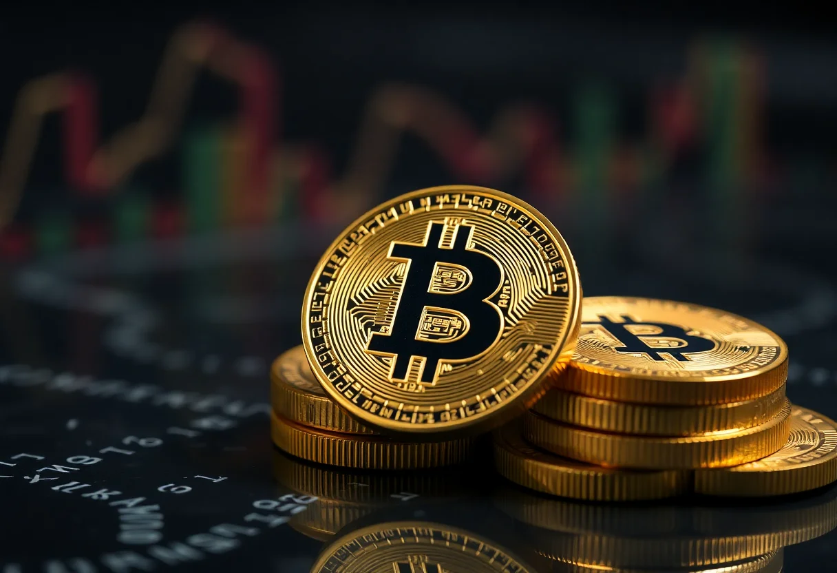 Bitcoin ve diğer kripto paraları temsil eden dijital görseller